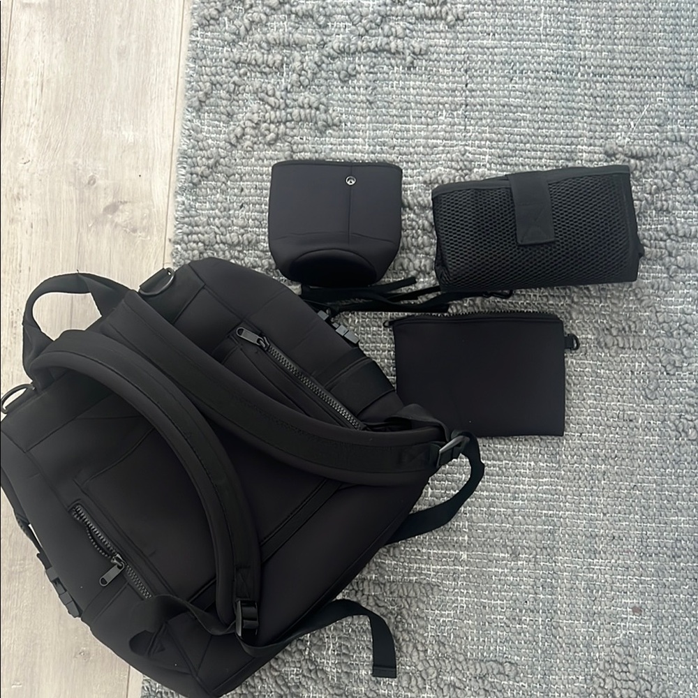 Dagne Dover Black Diaper Bag with Dual Zippers - Picture 3 of 5